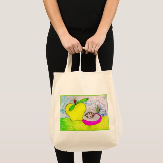 Pop Art Appels Canvas Tas (Voorkant (product))