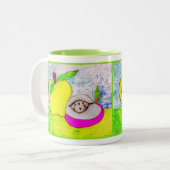 Pop Art Appels Drank Mok (Voorkant links)