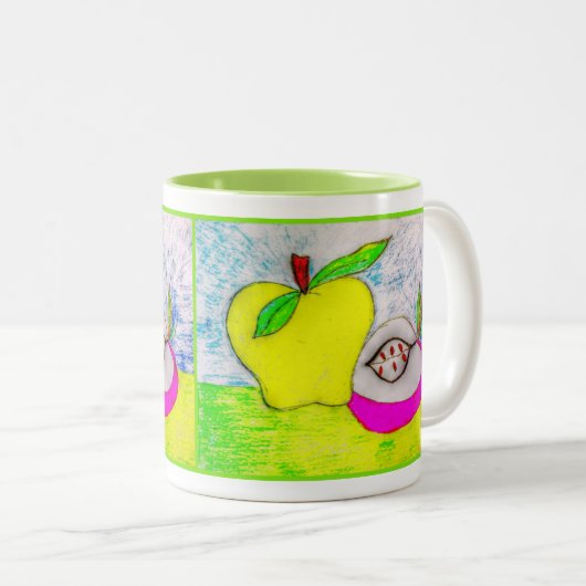 Pop Art Appels Drank Mok (Voorkant rechts)