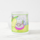 Pop Art Appels Frosted Mok (Voorkant links)