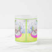 Pop Art Appels Frosted Mok (Center)