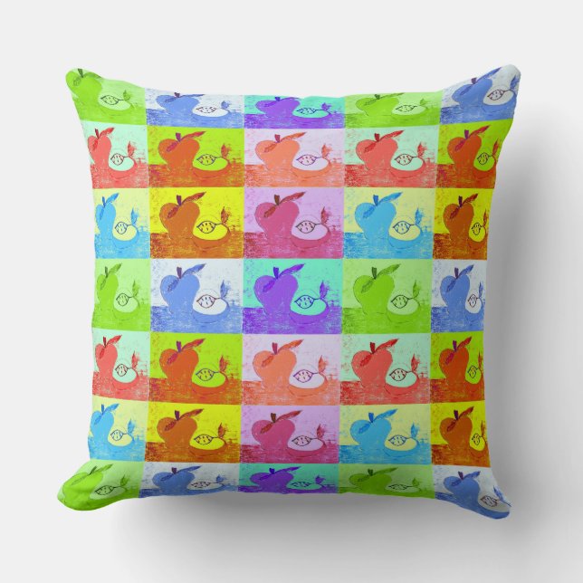 Pop Art Apple Accent Pillow Kussen (Voorkant)