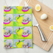 Pop Art Apple Kitchen Towel Theedoek (Quarter Fold)