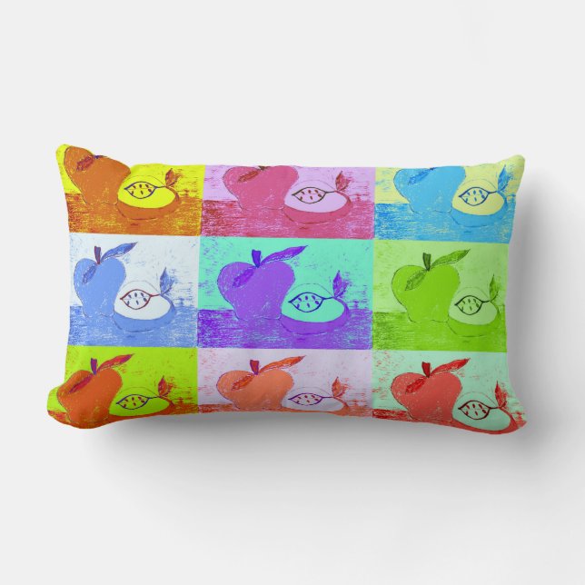 Pop Art Apple Lumbaal Accent Kussen (Voorkant)