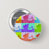 Pop Art Apple Ronde Button 5,7 Cm (Voorkant /achterkant)