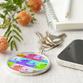 Pop Art Apple Sleutelhanger (Zijkant)