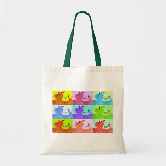 Pop Art Apples Canvas Tas (Voorkant)