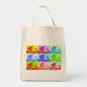 Pop Art Apples Canvas Tas