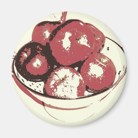 Pop Art Apples Magneet (Voorkant)