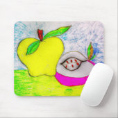 Pop Art Apples Muismat (Met muis)
