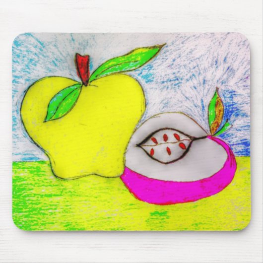 Pop Art Apples Muismat (Voorkant)