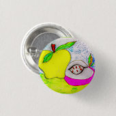 Pop Art Apples Ronde Button 3,2 Cm (Voorkant /achterkant)