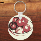 Pop Art Apples Sleutelhanger (Voorkant)