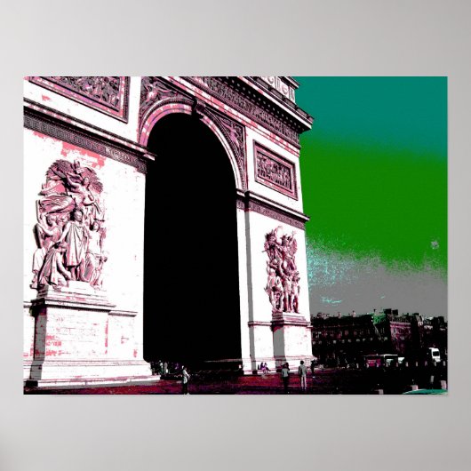 Pop Art Arc de Triomphe Poster (Voorkant)