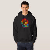 Pop Art Artist Design Beagle Dog Surf Hoodie (Voorkant volledig)