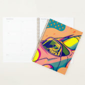 Pop Art Astronaut Driving Rocket Car Planner (Display)