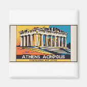 Pop-Art Athens Parthenon Magnet (Voorkant)