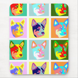 Pop Art Australian Cattle Dog Muismat
