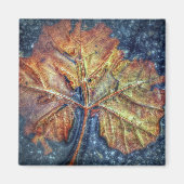 Pop Art Autumn Leaf Magnet (Voorkant)