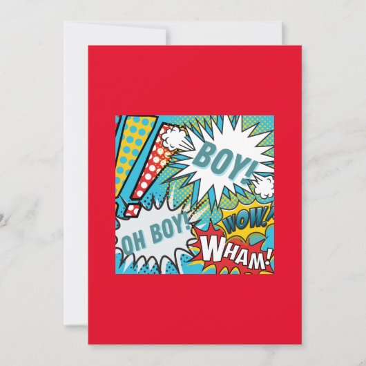 Pop Art Baby Boy Kaart (Voorkant)