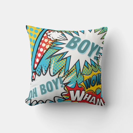 Pop Art Baby Boy Kussen (Voorkant)