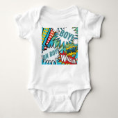 Pop Art Baby Boy Romper (Voorkant)