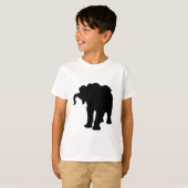 Pop Art Baby Elephant Silhouette T-shirt (Voorkant volledig)