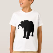 Pop Art Baby Elephant Silhouette T-shirt (Voorkant)