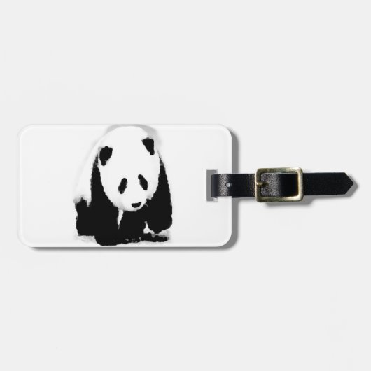 Pop Art Baby Panda Bagagelabel (Voorkant horizontaal)