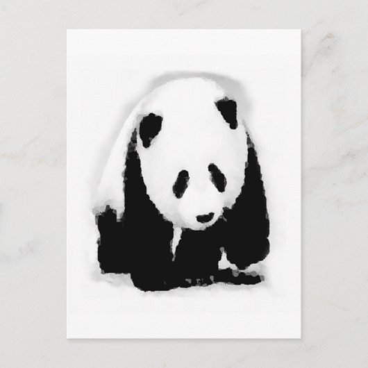 Pop Art Baby Panda Briefkaart (Voorkant)