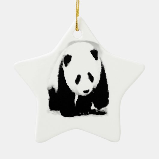 Pop Art Baby Panda Keramisch Ornament (Voorkant)