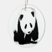 Pop Art Baby Panda Keramisch Ornament (Links)