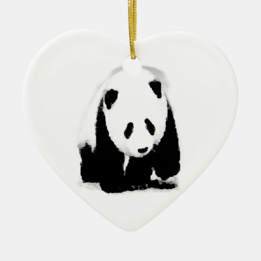Pop Art Baby Panda Keramisch Ornament (Voorkant)