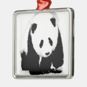 Pop Art Baby Panda Metalen Ornament (Links)