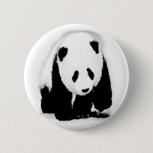 Pop Art Baby Panda Ronde Button 5,7 Cm (Voorkant)