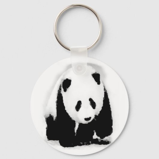 Pop Art Baby Panda Sleutelhanger (Voorkant)