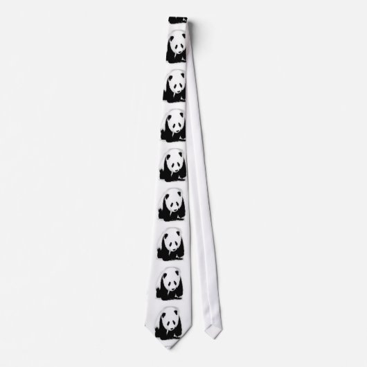 Pop Art Baby Panda Stropdassen (Voorkant)