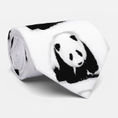 Pop Art Baby Panda Stropdassen (Opgerold)