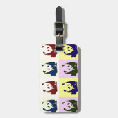 Pop Art Baby Pandas Bagagelabel (Voorkant verticaal)