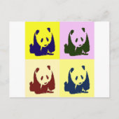 Pop Art Baby Pandas Briefkaart (Voorkant)