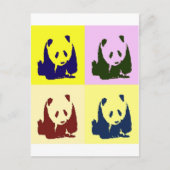 Pop Art Baby Pandas Briefkaart (Voorkant)