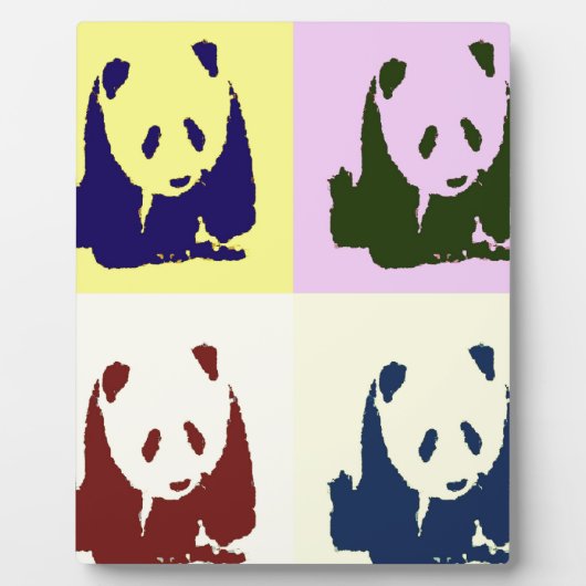 Pop Art Baby Pandas Fotoplaat (Voorkant)