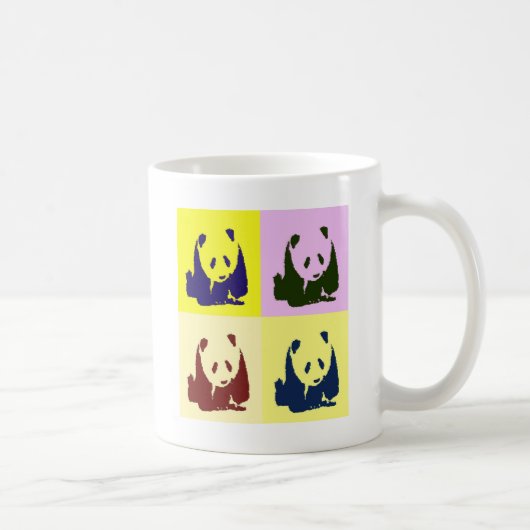 Pop Art Baby Pandas Koffiemok (Rechts)