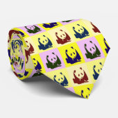 Pop Art Baby Pandas Stropdas (Opgerold)
