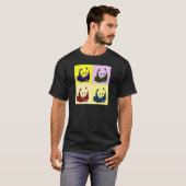 Pop Art Baby Pandas T-shirt (Voorkant volledig)
