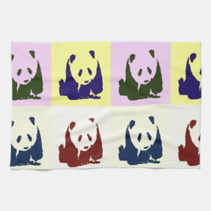 Pop Art Baby Pandas Theedoek