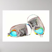 Pop Art Baby Shoes Poster (Voorkant)
