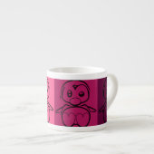 Pop Art Baby Tux Espresso Mok (Voorkant rechts)