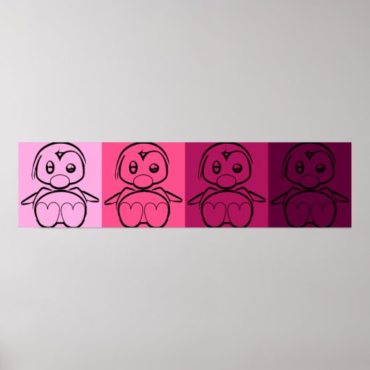 Pop Art Baby Tux Poster (Voorkant)
