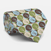 Pop Art Badminton Stropdas (Opgerold)